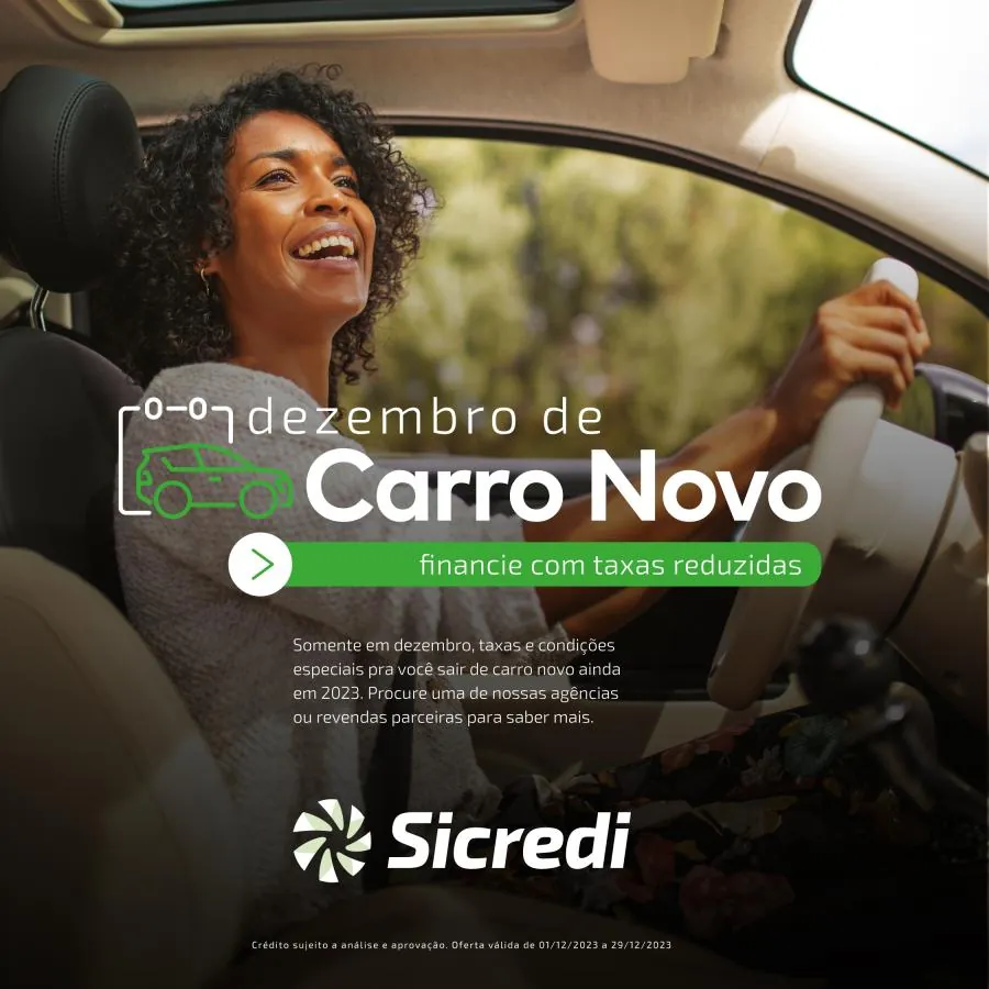 Sicredi UniEstados lança campanha Dezembro de Carro Novo