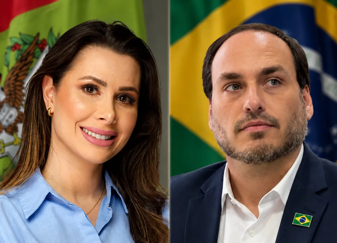Carol de Toni e Carlos Bolsonaro são eleitos senadores por Santa Catarina