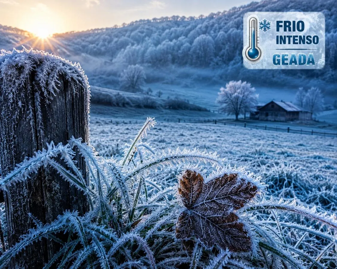 Previsão: Declínio acentuado de temperatura e frio intenso