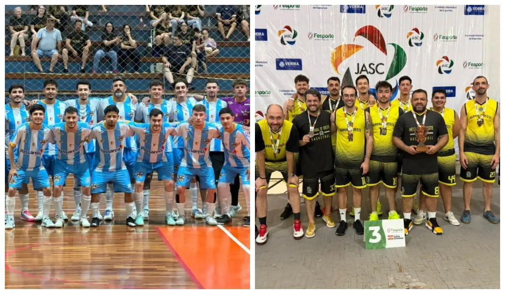 Herval d’Oeste classifica Futsal Masculino e Basquete Masculino para os JASC