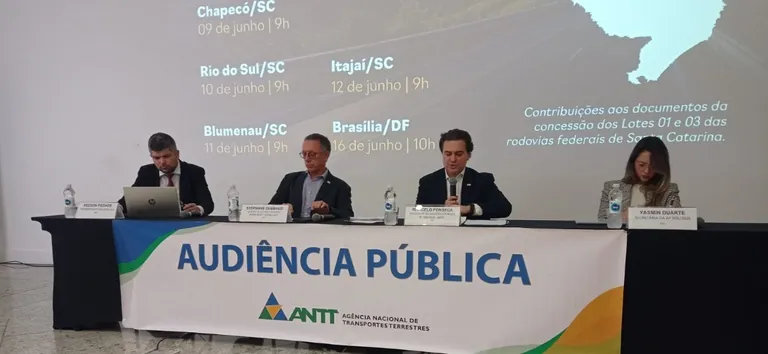 ANTT realiza Audiência Pública nesta quarta-feira (08) em Joaçaba sobre concessão da BR-282